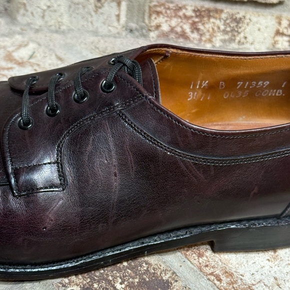 Allen Edmonds Colfax Dark Brown Leather Oxfords Lace Up Size 11.5 - Picture 7 of 11